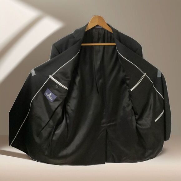 Stafford Classic Fit NWT Men’s Suit/Blazer Jacket 100% Wool - Picture 4 of 12